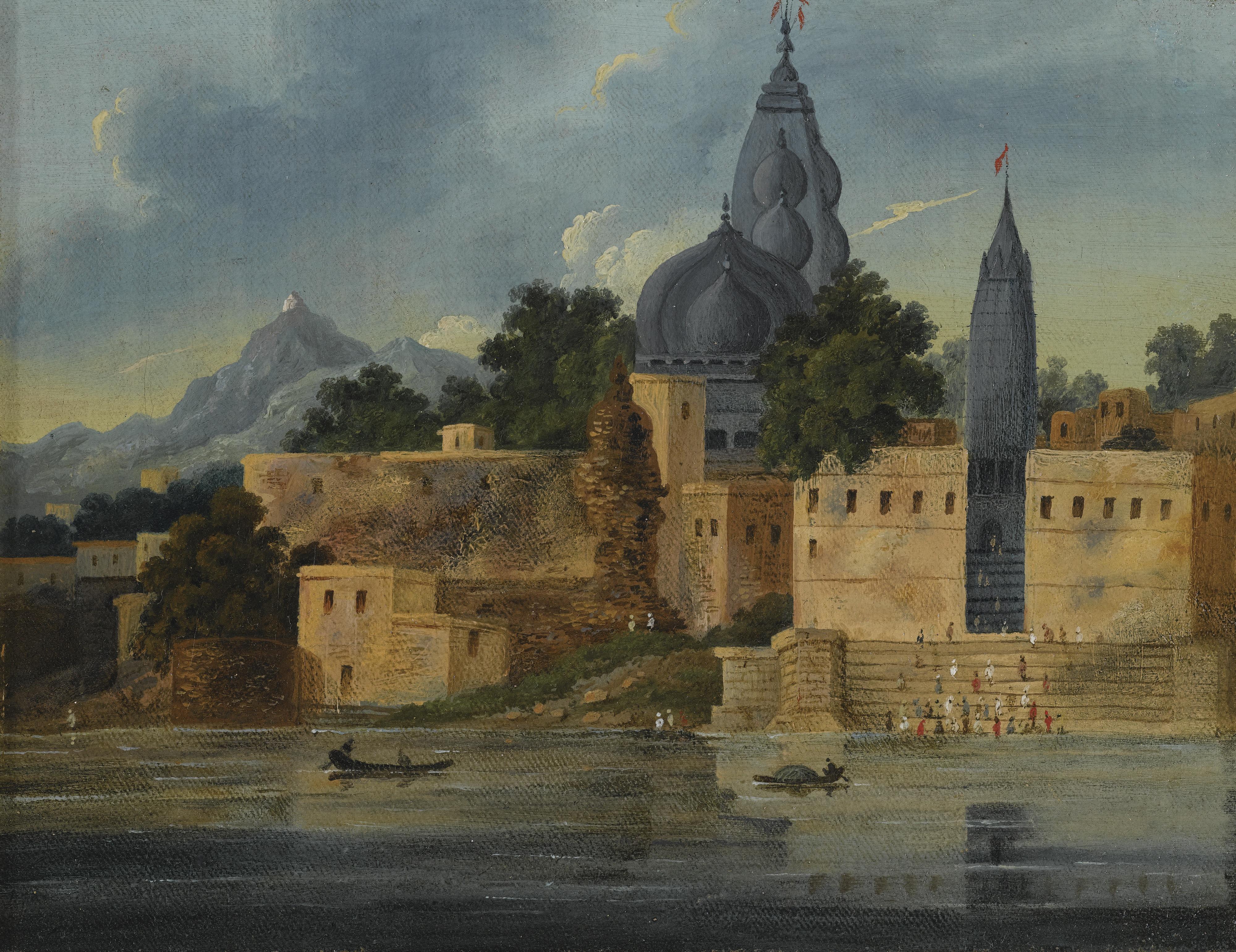 Sir Charles D\'Oyly - Visnupad Temple At Hindu Gaya