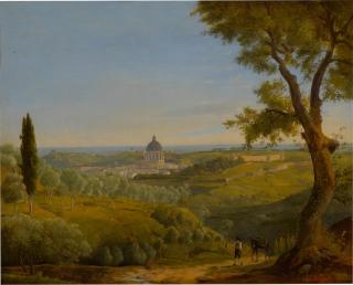 Sir Charles Lock Eastlake, P.R.A. - Rome, a view of Saint Peter\'s from Monte Mario