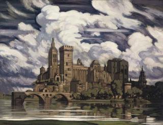 Sir Claude Francis Barry, 3rd Bt., R.B.A. - The Palace of the Popes, Avignon, France