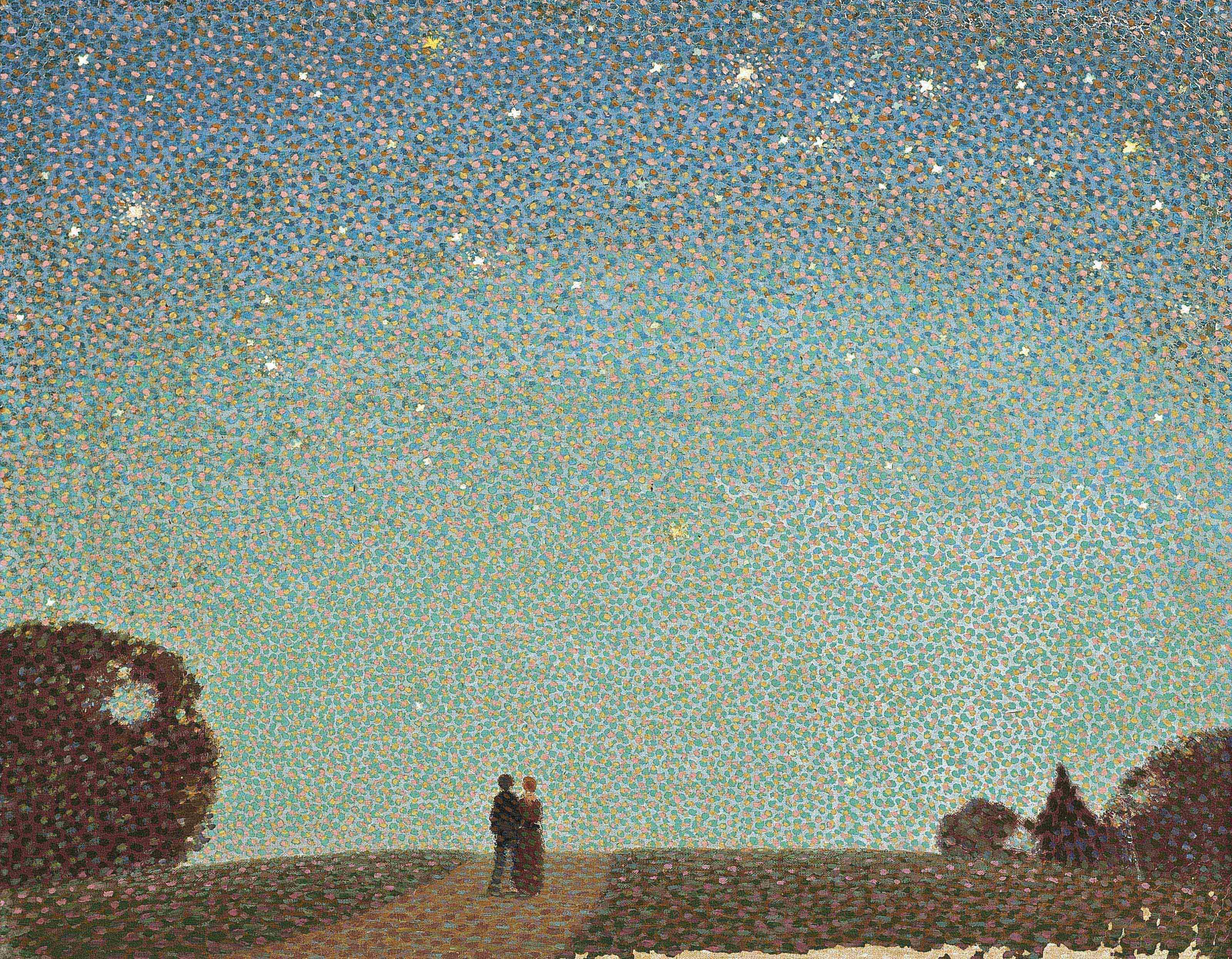 Sir Claude Francis Barry, Bt., R.B.A. - Over the horizon - a Jersey nocturne