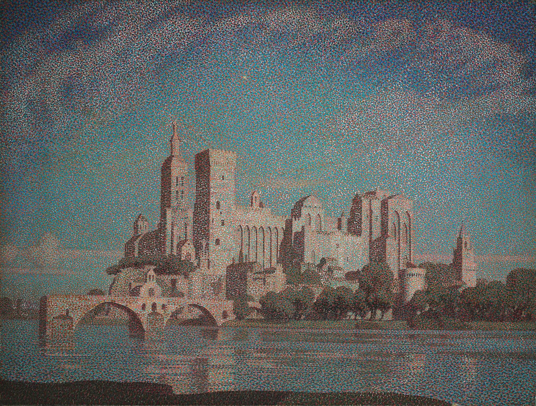 Sir Claude Francis Barry, R.B.A. - A Summer Night, Avignon