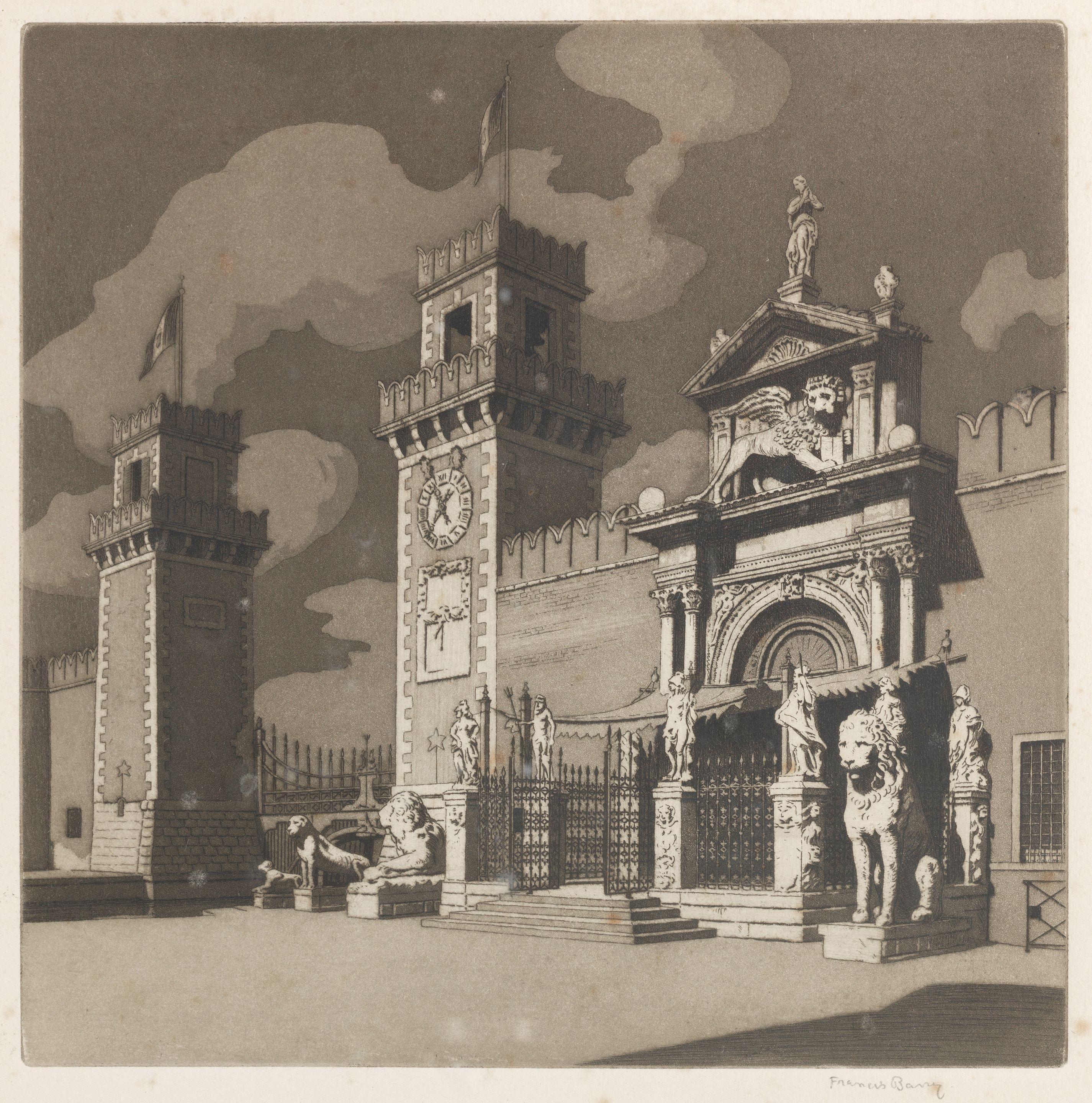 Sir Claude Francis Barry R.B.A. - Entrance to the Arsenal, Venice