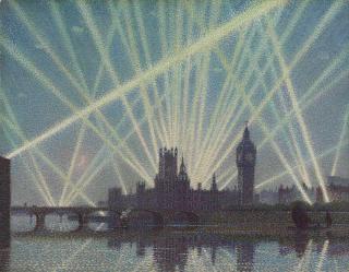 Sir Claude Francis Barry - Houses of Parliament - a wartime Nocturne