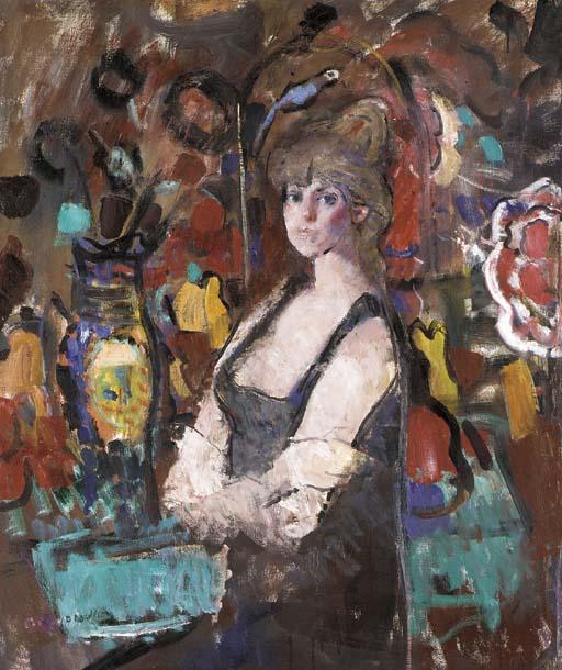 Sir David Abercrombie Donaldson, R.S.A. - Christine in Black