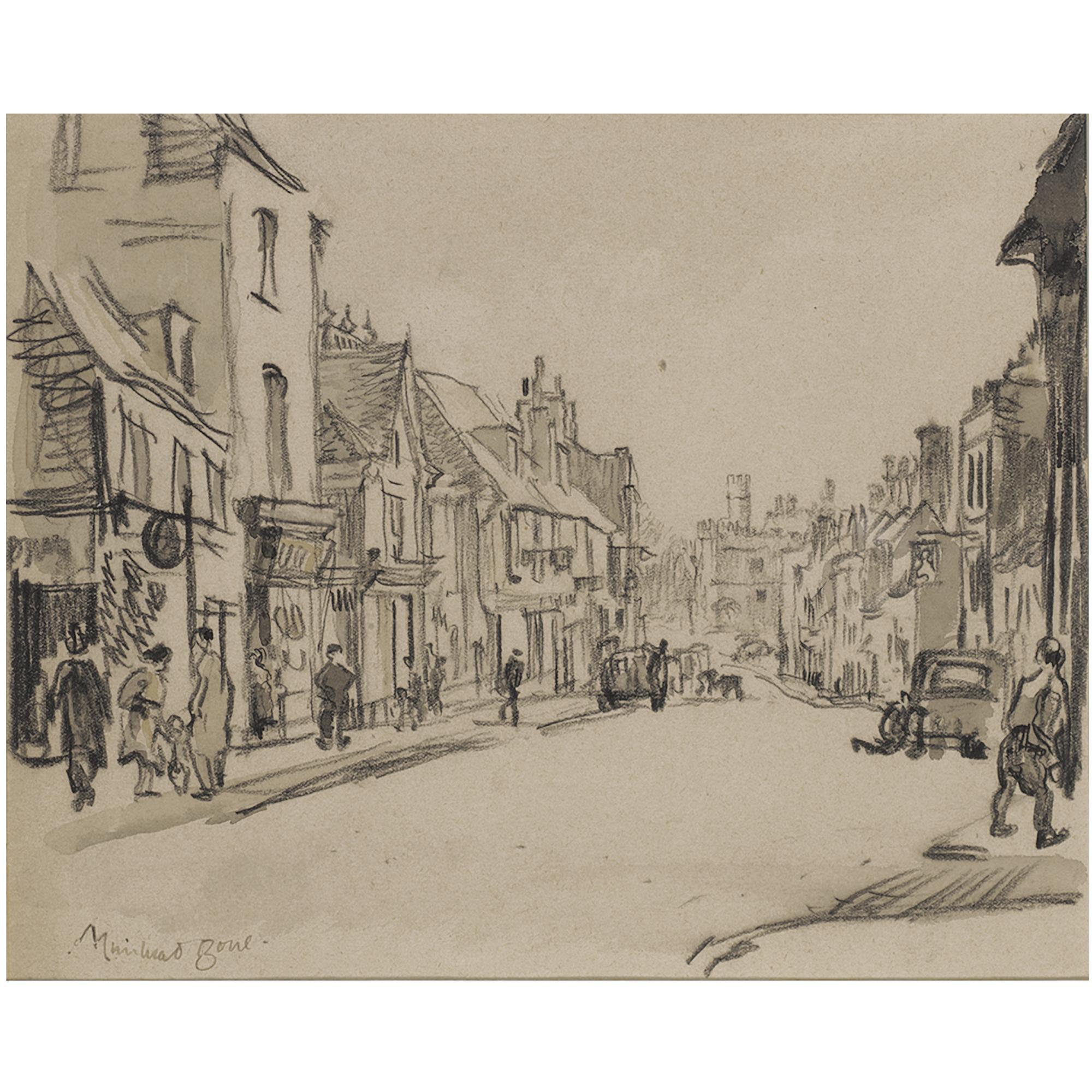 Sir David Muirhead Bone, H.R.S.A., H.R.W.S. - Battle, Sussex