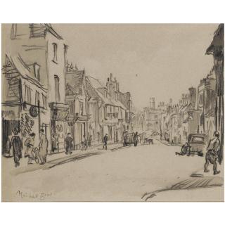 Sir David Muirhead Bone, H.R.S.A., H.R.W.S. - Battle, Sussex