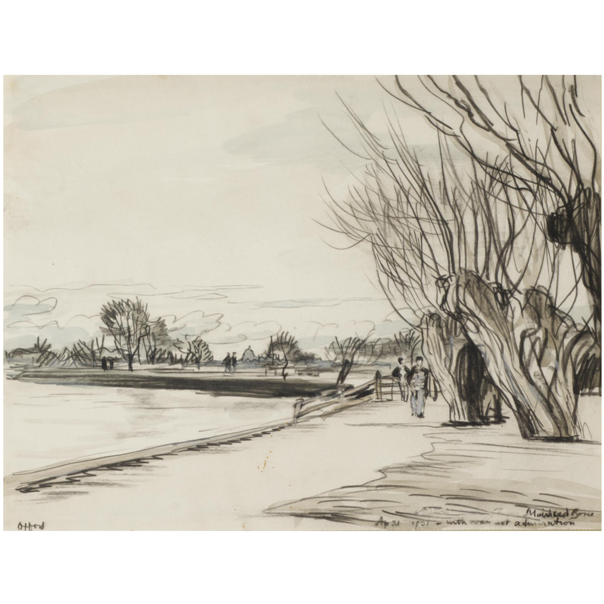 Sir David Muirhead Bone, H.R.S.A., H.R.W.S. - Oxford