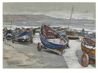 Sir David Muirhead Bone - Filey Bay