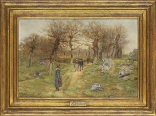 Sir David Murray, R.A., H.R.S.A., R.S.W., R.I. - A walk in the country