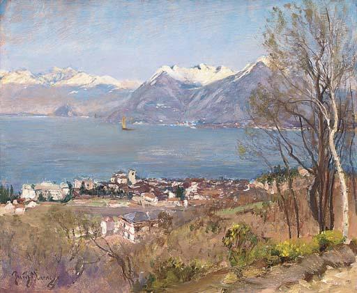 Sir David Murray, R.A., H.R.S.A. - An Alpine lake