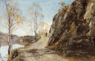 Sir David Murray, R.A., R.W.S. - A pass in the Highlands