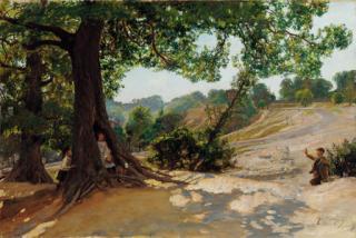 Sir David Murray, R.A. - The hollow tree