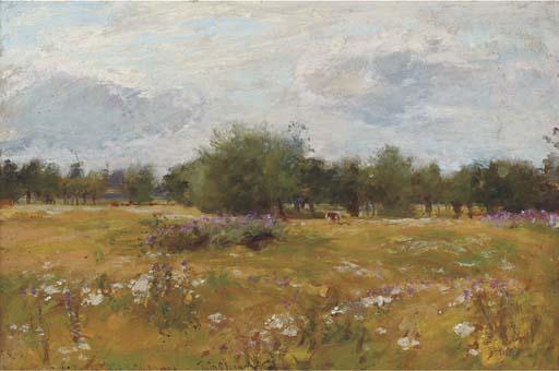 Sir David Murray, R.S.W., A.R.S.A., R.W.S., R.A., - A Summer Meadow