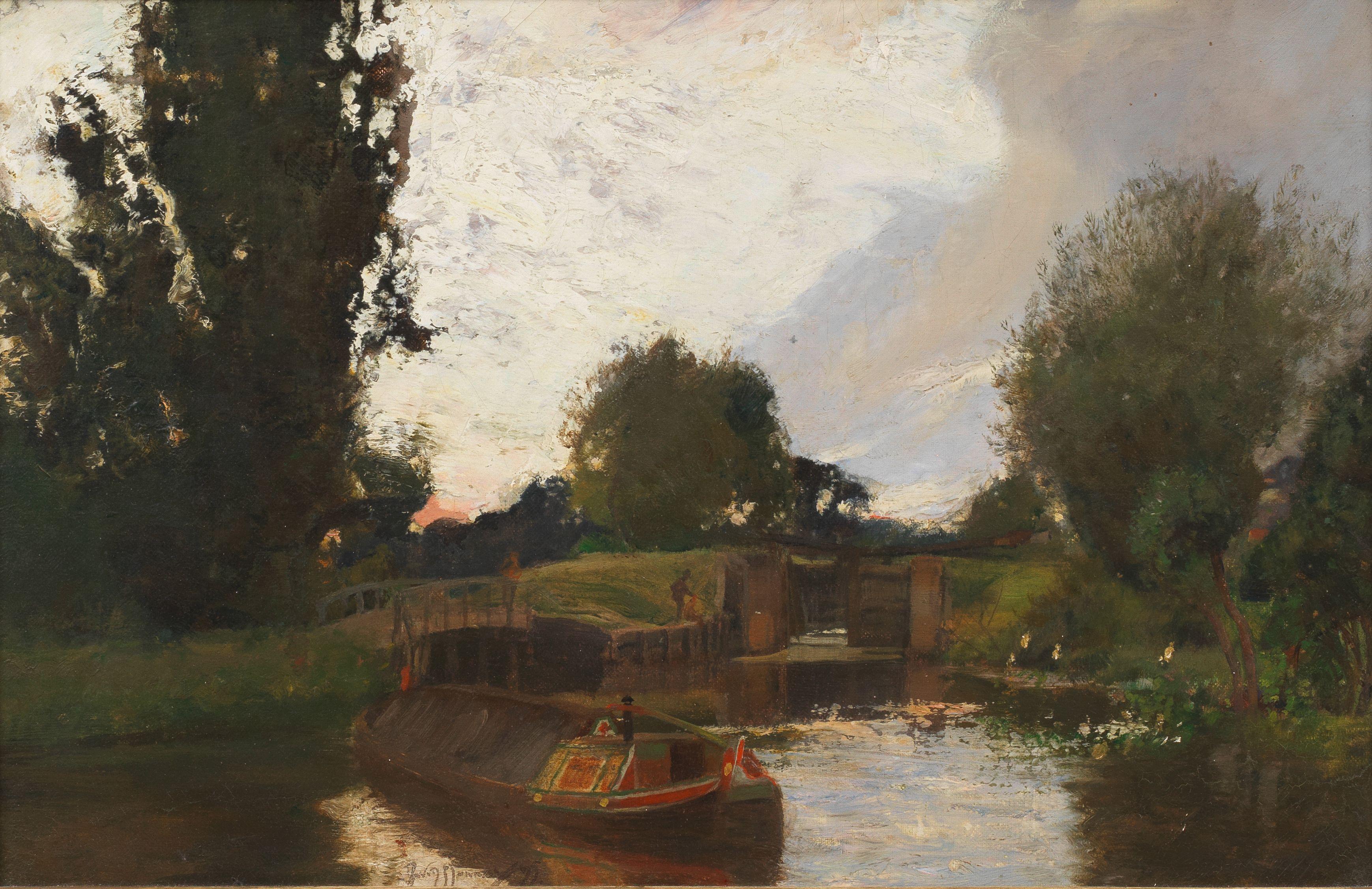 Sir David Murray RA RSA PRI RSW - The lock