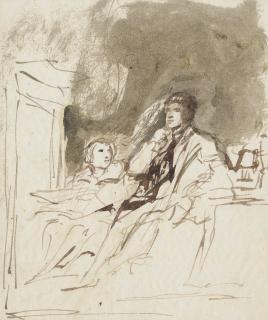 Sir David Wilkie, R.A. - Illustration for Sir Walter Scott\'s \'Peveril of the Peak\': Peveril and the Dwarf
