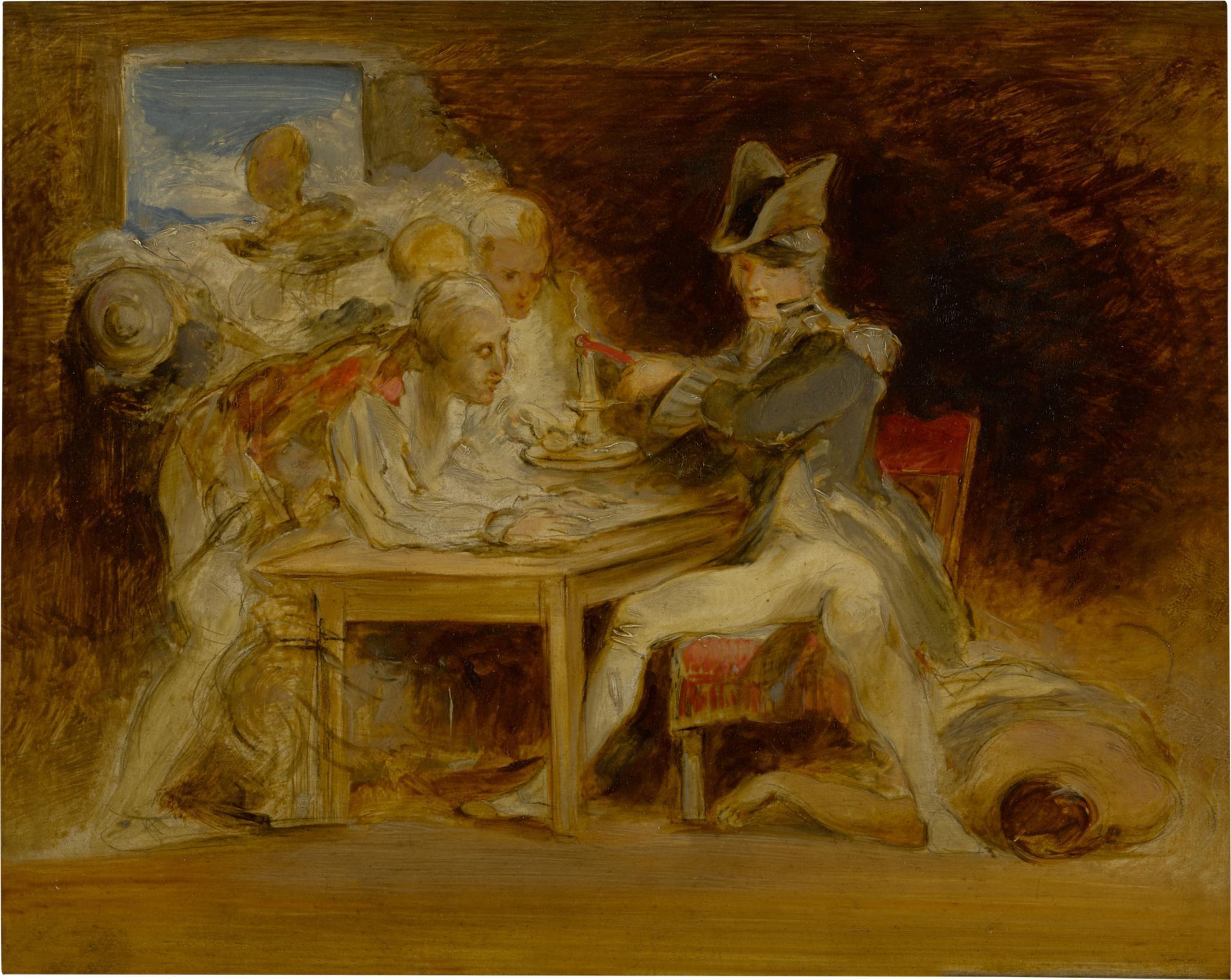 Sir David Wilkie, R.A. - Nelson sealing the Copenhagen letter