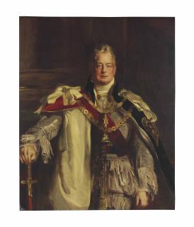 Sir David Wilkie, R.A. - Portrait Of King William Iv, Three-Quarter Length, Wearing The Robes Of The Garter