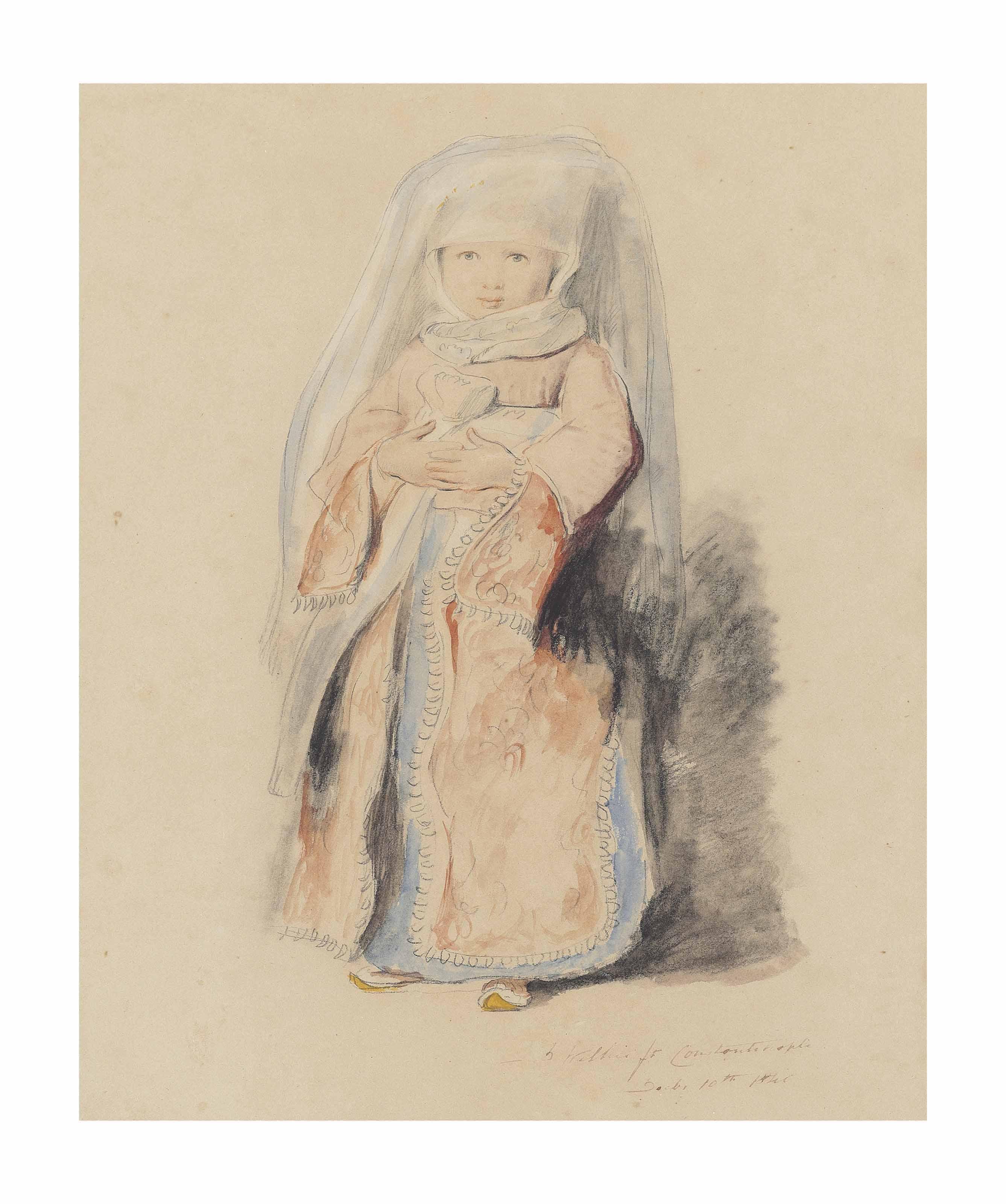 Sir David Wilkie, R.A. - The daughter of Admiral Walker, Emily Wake Walker