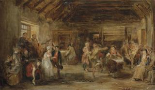 Sir David Wilkie, R.A. - The Penny Wedding, a sketch