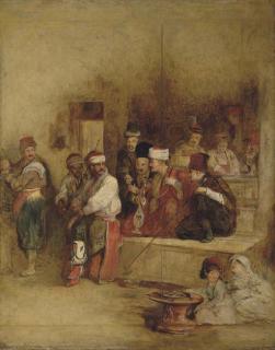 Sir David Wilkie, R.A. - The Tartar Messenger narrating the fall of Acre, unfinished