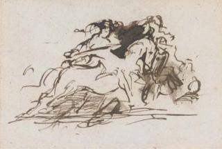 Sir David Wilkie, R.A. - Warriors in combat