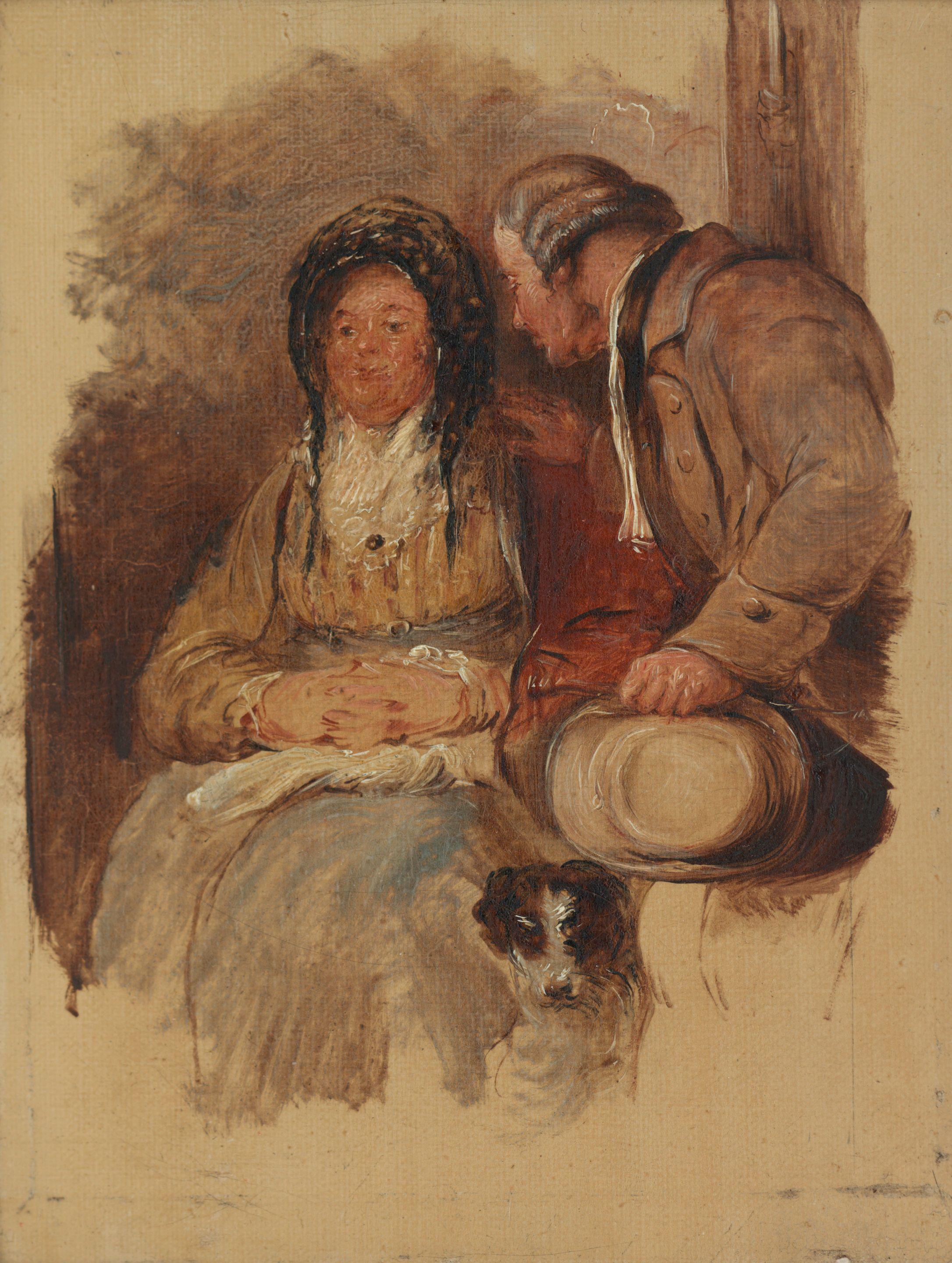 Sir David Wilkie, RA - Study for The Penny Wedding