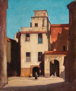 Sir David Young Cameron, R.A., R.S.A., R.W.S. - Pietros, Rome