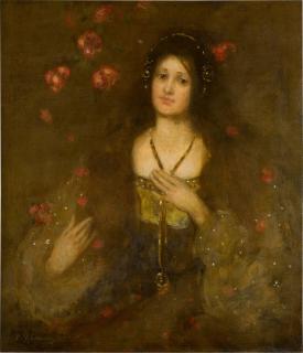 Sir David Young Cameron, R.A., R.S.A., R.W.S. - The Gold Chain