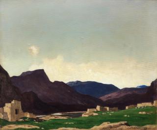 Sir David Young Cameron RA RSA RWS RSW RE - Glen Lyon, Perthshire