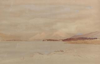 Sir David Young Cameron RA RSA RWS RSW RE - Loch Leven and Paps of Glencoe