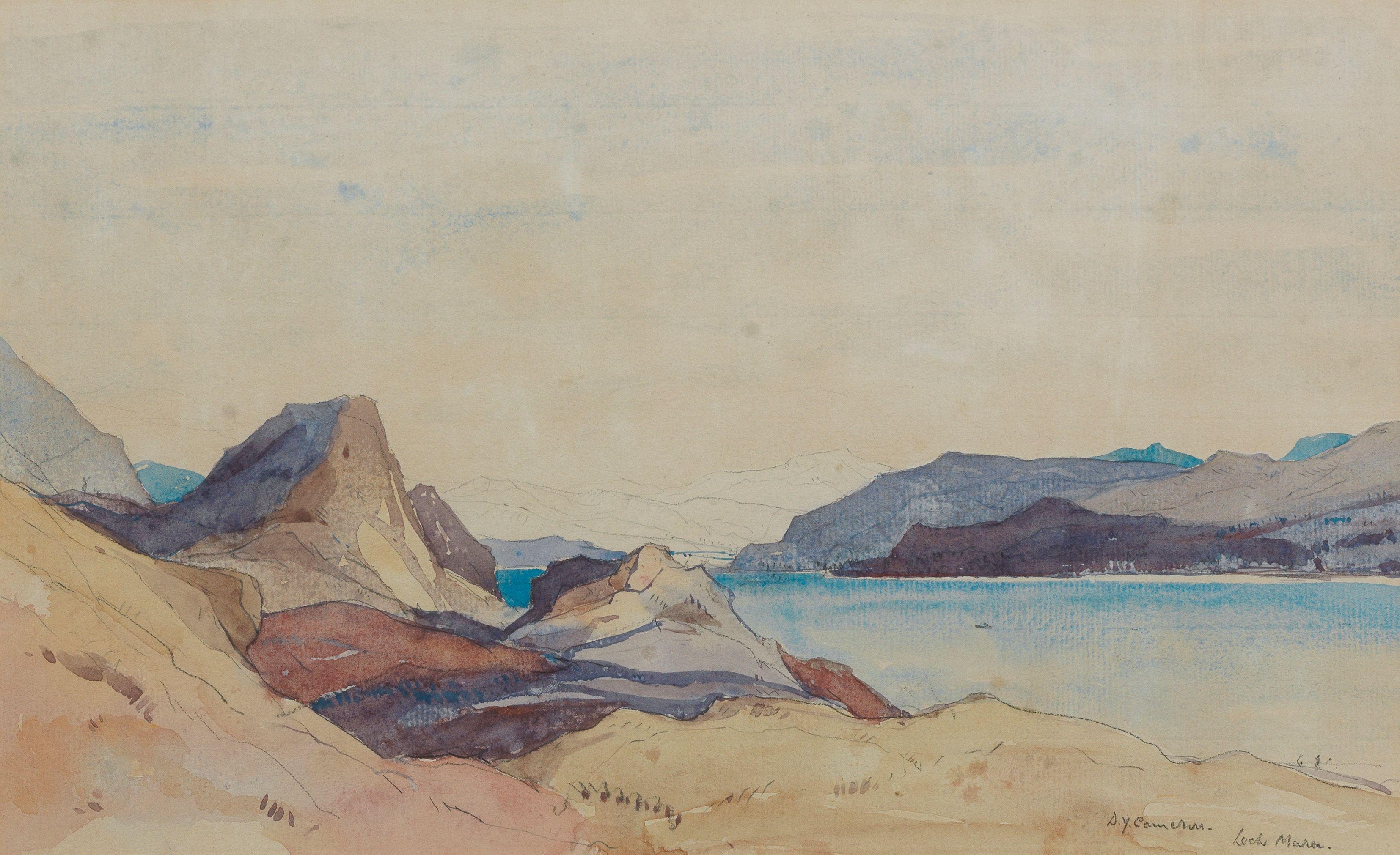 Sir David Young Cameron RA RSA RWS RSW RE - Loch Maree