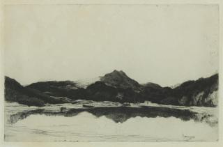 Sir David Young Cameron - \'Ben Lomond\' plate 26 x 41.5cm (10 1/4 x 16 5/16in).