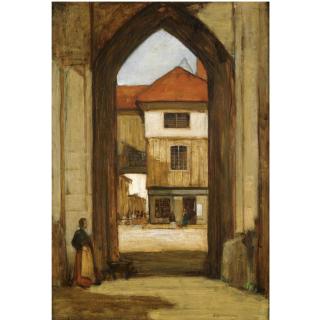 Sir David Young Cameron - The City Walls, Normandy