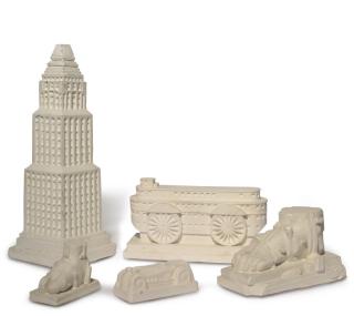Sir Eduardo Paolozzi, R.A. - Sky scraper; Large Newton foot; Small Newton foot; Ark and Racing car