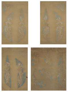 Sir Edward Coley Burne-Jones, Bt., A.R.A., R.W.S. - A set of four tracery designs for Albion Congregational Church, Ashton-under-Lyne, Lancashire