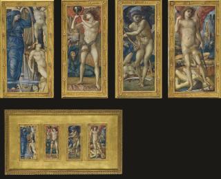 Sir Edward Coley Burne-Jones, Bt., A.R.A., R.W.S. - Fortuna; Fama; Oblivio; and Amor: The Triumph of Love, or Amor Vincit Omnia