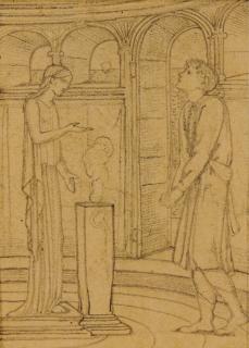 Sir Edward Coley Burne-Jones, Bt., A.R.A., R.W.S. - Four Studies For The Story Of Psyche