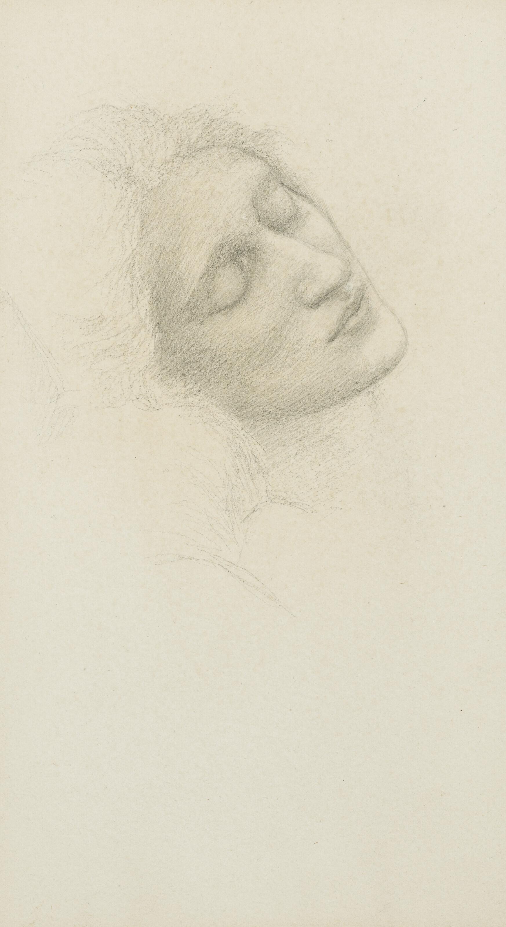 Sir Edward Coley Burne-Jones, Bt., A.R.A., R.W.S. - Head of Miss Margaret Elizabeth Benson (later Mrs Margaret Drummond, 1856-1941)