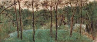 Sir Edward Coley Burne-Jones, Bt., A.R.A., R.W.S. - In A Wood (A Landscape)