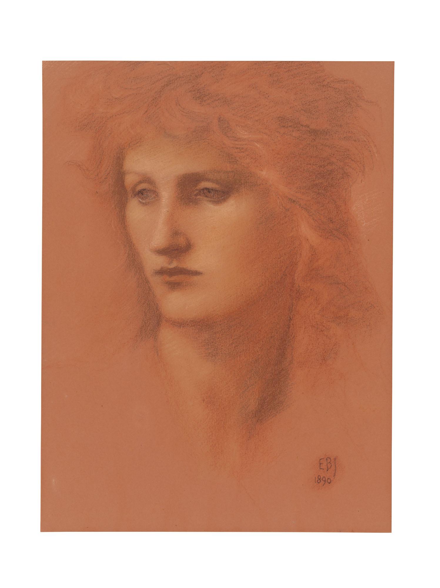 Sir Edward Coley Burne-Jones, Bt., A.R.A., R.W.S. - Portrait of a Young Woman (Annie Keene)