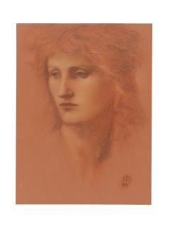 Sir Edward Coley Burne-Jones, Bt., A.R.A., R.W.S. - Portrait of a Young Woman (Annie Keene)