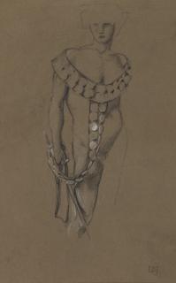 Sir Edward Coley Burne-Jones, Bt., A.R.A., R.W.S. - Study For The Briar Wood