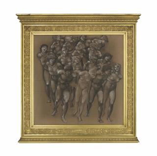 Sir Edward Coley Burne-Jones, Bt., A.R.A., R.W.S. - Study for the \'Chariot of Love\', or \'Love\'s Wayfaring\'