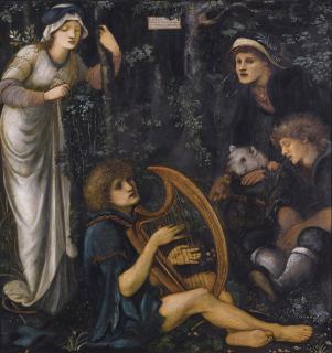 Sir Edward Coley Burne-Jones, Bt., A.R.A., R.W.S - The Madness Of Sir Tristram