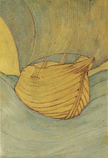 Sir Edward Coley Burne-Jones, Bt., A.R.A., R.W.S. - The Ship - Design In Three Tints Of Gold