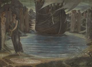 Sir Edward Coley Burne-Jones, Bt., A.R.A., R.W.S. - The Sirens (Composition Study)