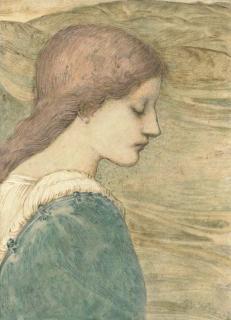 Sir Edward Coley Burne-Jones Bt., A.R.A., R.W.S. - The Spirit of the Downs