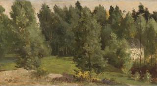Sir Edward John Poynter, Bt., P.R.A., R.W.S. - A wooded landscape