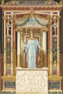 Sir Edward John Poynter, Bt., P.R.A., R.W.S - Design for the Guardian Fire and Life Assurance Company