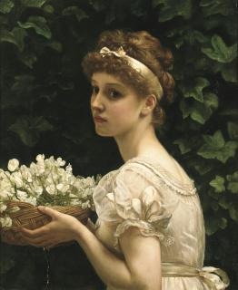 Sir Edward John Poynter, Bt., P.R.A., R.W.S. - Pea Blossoms